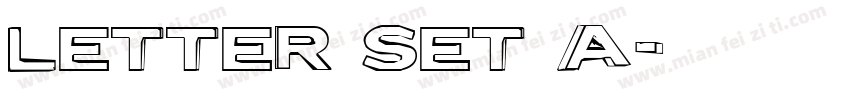 Letter Set A字体转换
